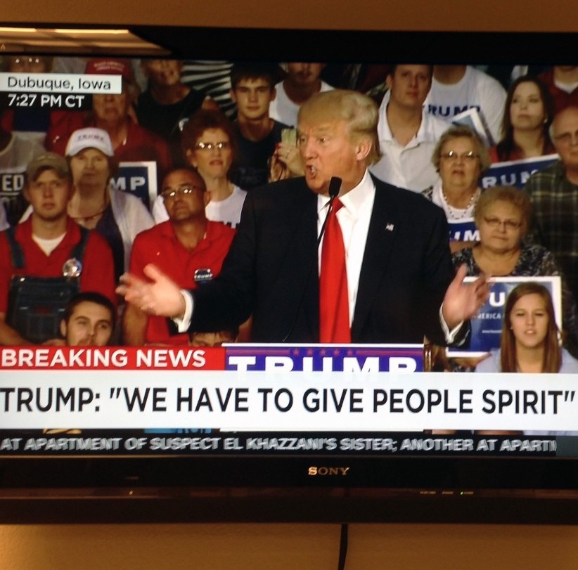 trump on tv news